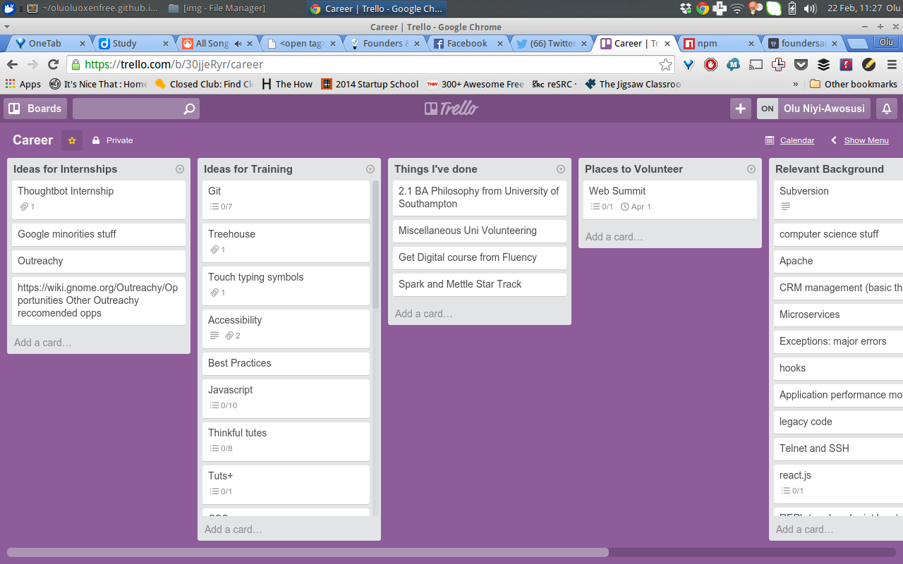 Trello board example image